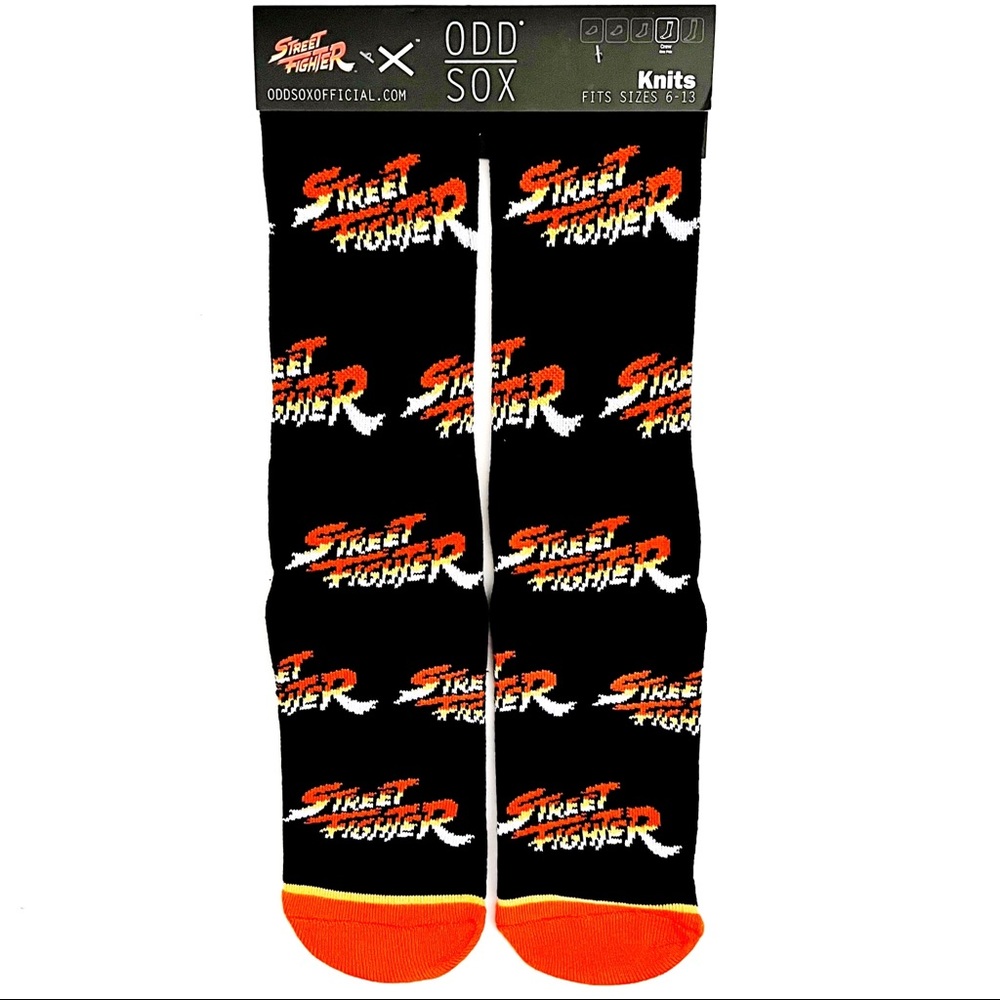Odd Sox Street Fighter Crew Socks Mens Womens Video Game Fun Novelty Gift